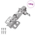 vidaXL Pánt 126 ks Niklová 139 x 64,1 x 10 mm Železo