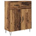 vidaXL Highboard Staré drevo 69,5 x 34 x 180 cm Kompozitné drevo