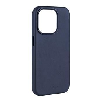 FIXED MagLeather kožený kryt iPhone 15PM modrý