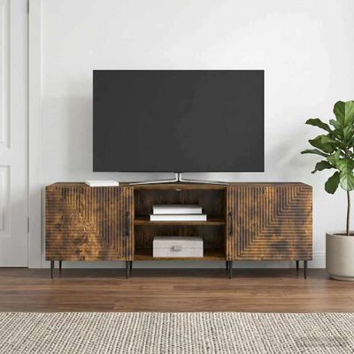 vidaXL TV skrinka 150 x 31 x 50 cm Dymový dub Kompozitné drevo