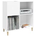 vidaXL Skrinka na platne biela 84,5x38x89 cm kompozitné drevo