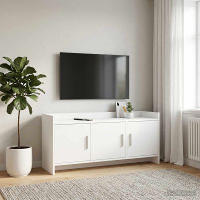 vidaXL TV skrinka 102 x 33 x 47 cm Biela Kompozitné drevo