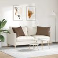 vidaXL Vankúše na pohovku 2 ks látka Hnedá 70 x 50 cm