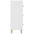 vidaXL Komoda lesklá biela 70x34x90 cm spracované drevo