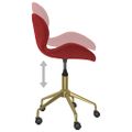 335035 vidaXL Swivel Dining Chairs 2 pcs Wine Red Velvet