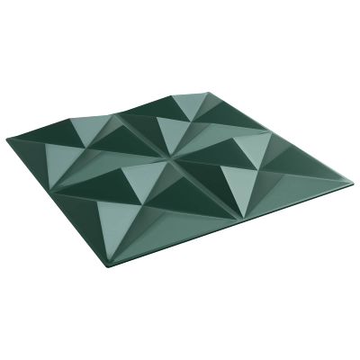 vidaXL Nástenné panely 24 pcs Origami Zelený 50 x 50 cm XPS Pena