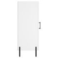 vidaXL Komoda biela 34,5x34x90 cm spracované drevo