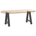 vidaXL Nohy konferenčného stolíka v tvare A, 2 ks, antracitové, 50 x (42-43) cm, oceľ