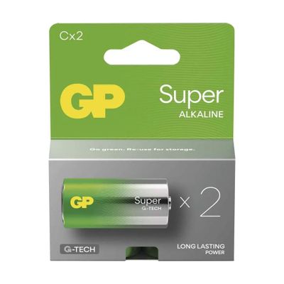 Batéria C (R14) alkalická GP Super 2ks