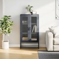 vidaXL Highboard Antracit 68x39x123 cm Oceľ
