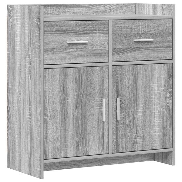 vidaXL Servírovacia skriňa Sivý Sonoma 75 x 36 x 80 cm