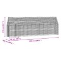 vidaXL Klietka pre sliepky 2 ks Strieborná 600 x 100 x 210 cm
