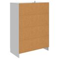 vidaXL Servírovacia skriňa Biela s vysokým leskom 66 x 34,5 x 92 cm