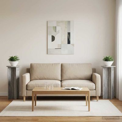 vidaXL Stojan na rastliny 2 pcs Sivá sonoma Ø40 x 100 cm