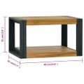 vidaXL Nástenná kúpeľňová skrinka 60x45x35 cm masívne teakové drevo