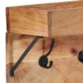 vidaXL Vešiak Nástenný Hnedá 73 x 19 x 23 cm Akáciový masív