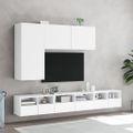 vidaXL TV nástenné skrinky 2 ks biele 60x30x30 cm kompozitné drevo