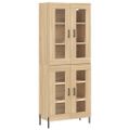 vidaXL Vysoká skrinka dub sonoma 69,5x34x180 cm spracované drevo