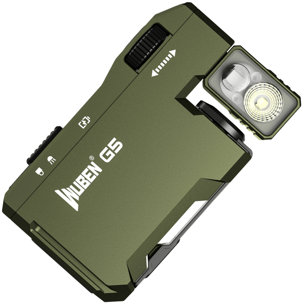 Wuben G5 ARMY GREEN malé svietidlo 400lm, zelená