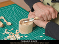 Beavercraft K8a/14 Compact Short dláto 8 cm, jaseňové drevo