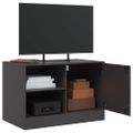 vidaXL TV skrinky 2 ks čierne 67x39x44 cm oceľ