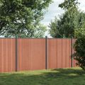 vidaXL Plotový panel hnedý 353x186 cm WPC