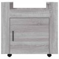 vidaXL Stolový vozík sivý dub sonoma 60x45x60 cm spracované drevo