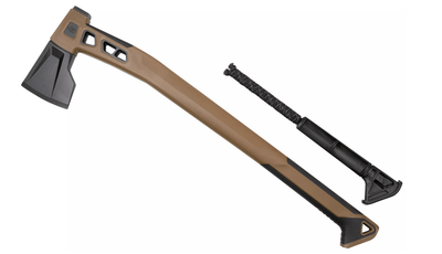 Gerber 31-003780 Bushcraft Axe - Coyote sekera, GFN, guma, hnedá, nylonové puzdro
