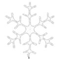 vidaXL Silueta vianočnej vločky s LED 3 ks teplé biele 59x59 cm