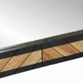 vidaXL Nástenné zrkadlo Obdĺžnikový Čierna a Hnedá 50 x 2 x 90 cm