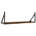 vidaXL Nástenné police 2 ks dymový dub 80x25x25,5 cm kompozitné drevo