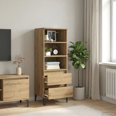 vidaXL Highboard Dub artisan 40 x 36 x 110 cm Kompozitné drevo