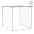 vidaXL Klietka pre kurčatá strecha bledosivá 1003x98x90 cm poz. oceľ