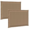 vidaXL Vankúše na sedenie 2 ks Polyester Sivohnedá 47 x 36 x 2 cm