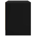 vidaXL Nočné stolíky 2 ks čierne 45x34x44,5 cm drevotrieska