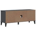 vidaXL Lavica na topánky VIKEN, antracit 106x35x45cm, kompozitné drevo