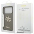 Guess Silicone Big 4G Script puzdro pre iPhone 17 Pro hnedá