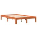 vidaXL Posteľ s matracom voskovo hnedá 120x200 cm masívna borovica