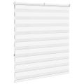 vidaXL Zebra roleta biela 120x150 cm šírka látky 115,9cm polyester