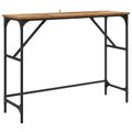 vidaXL Konzolový stôl Staré drevo 100 x 32 x 75 cm Kompozitné drevo