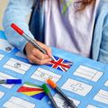 Obrus na vyfarbenie World flags Vymaľuj a oper