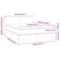 vidaXL Boxspring posteľ s matracom a LED krémová 140x190 cm umelá koža