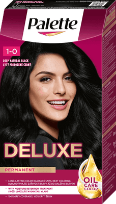 Palette 2559370 Deluxe 1-0 (900) Sýty prirodzene čierny 50 ml