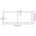vidaXL Stolová doska 160x60x(2-4) cm neošetrený masív živé hrany