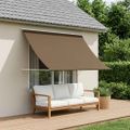 vidaXL Markíza Sivohnedá 100 x 150 cm 180 g / m² polyester s PU povrchom