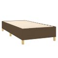 vidaXL Posteľný rám boxsping s matracom hnedý 80x200 cm látka