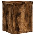 vidaXL Stojany na rastliny 2 ks dymový dub 15x15x20cm kompozitné drevo