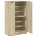 vidaXL Botník dub sonoma 59x35x100,5 cm spracované drevo