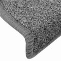 vidaXL Schodové rohože 30 ks 65x24x4 cm tmavošedé polkruhové veľké