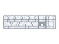 Klávesnica - full size - podsvietená - bezdrôtová - Bluetooth 5.0 - QWERTY - britská - sivá space gray